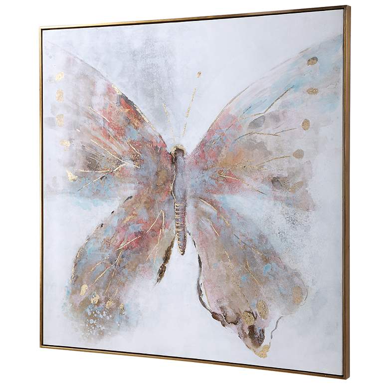 Image 3 Uttermost Free Flying 51 inch Square Framed Canvas Wall Art more views