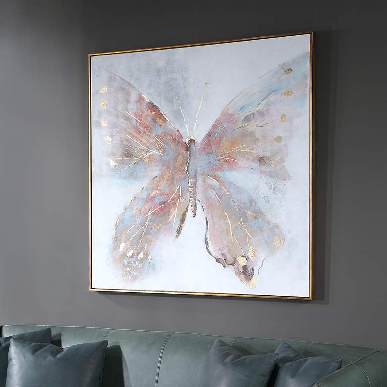 Image 4 Uttermost Free Flying 51" Square Framed Canvas Wall Art more views