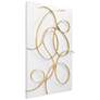 Uttermost Freehand 60" High Brushed Gold Metal Wall Panel