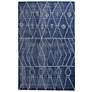 1_Uttermost Fressia 71147 5'x8' Blue Wool Rectangle Area Rug