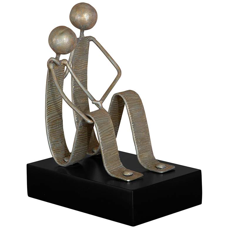 Image 1 Uttermost Friendship 11" High Rustic Gold Figurine