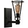 Uttermost Frisco 6" Wide Rustic Black Wall Sconce