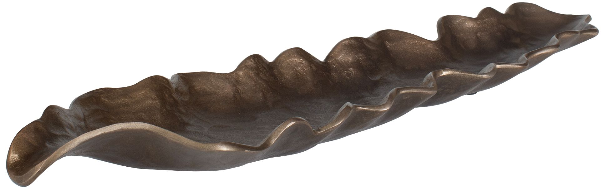 Image 2 Uttermost Frond Bronze Indoor-Outdoor Aluminum Tray more views
