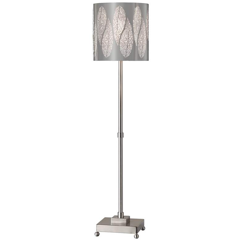 Image 1 Uttermost Fronda Brushed Nickel Buffet Table Lamp