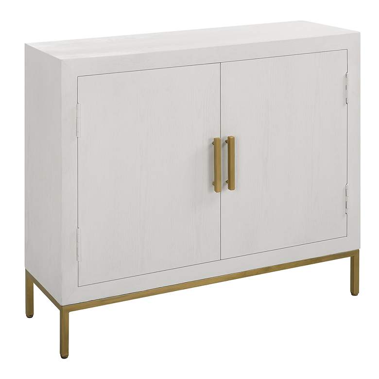 Image 4 Uttermost Front Range 40 1/4" Wide White 2-Door Cabinet more views