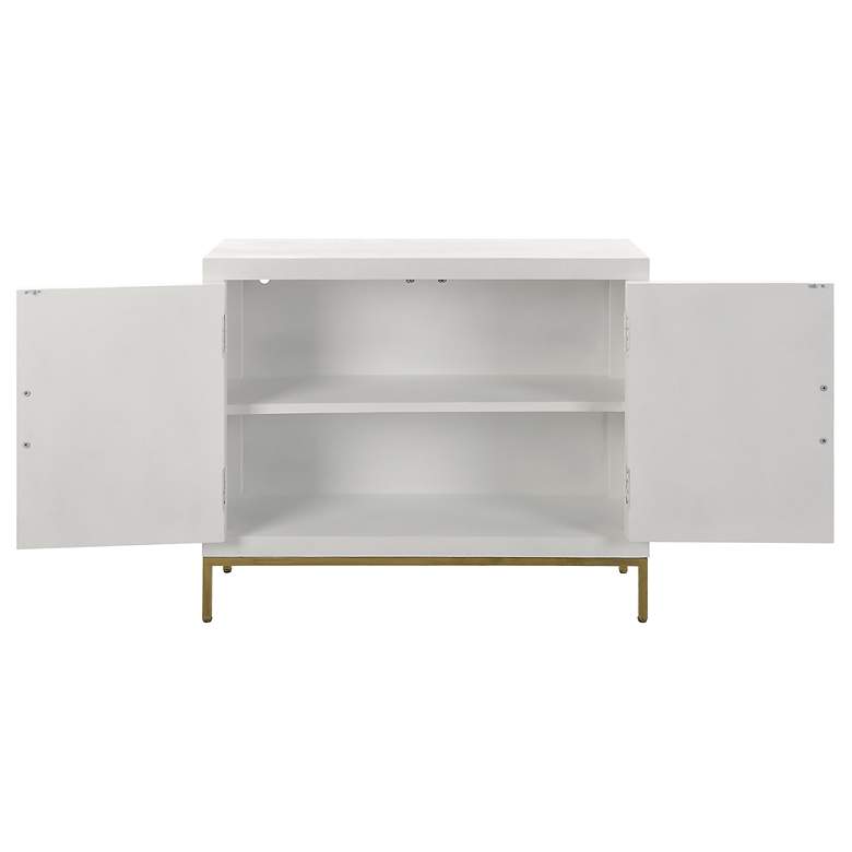 Image 7 Uttermost Front Range White 2 Door Cabinet more views