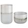 Uttermost Frost Silver Drip Glass 2-Piece Vase Set