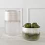 1_Uttermost Frost Silver Drip Glass 2-Piece Vase Set