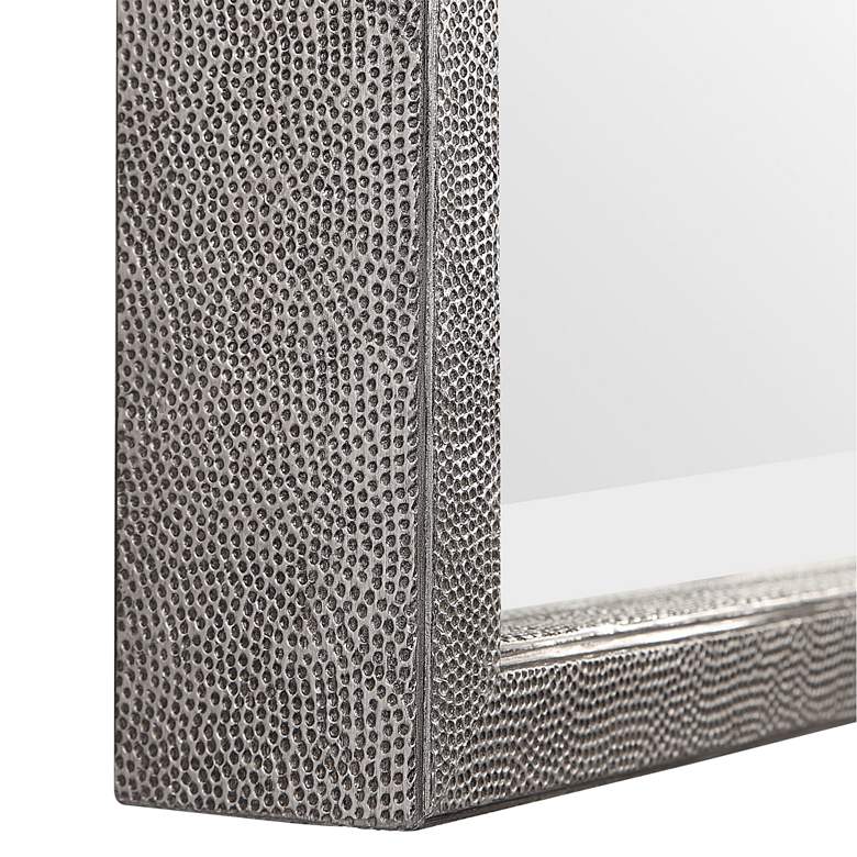 Image 5 Uttermost Gabelle 32 inch x 62 inch Textured Silver Wall Mirror more views