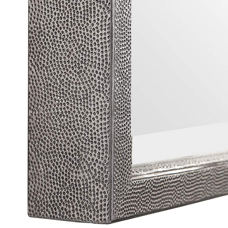 Image 5 Uttermost Gabelle 32" x 62" Textured Silver Wall Mirror more views
