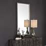 6_Uttermost Gabelle 32" x 62" Textured Silver Wall Mirror more views