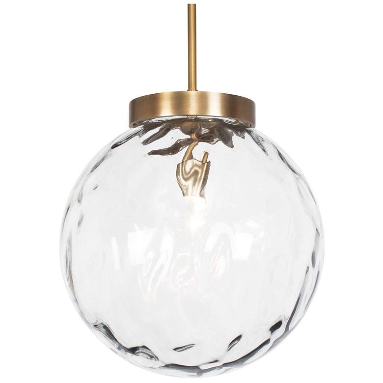 Image 2 Uttermost Gaia 14 3/4" Wide 1 Lt Water Glass Pendant