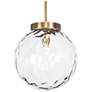 2_Uttermost Gaia 14 3/4" Wide 1 Lt Water Glass Pendant
