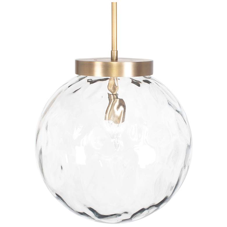 Image 3 Uttermost Gaia 14 3/4" Wide 1 Lt Water Glass Pendant more views