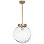 4_Uttermost Gaia 14 3/4" Wide 1 Lt Water Glass Pendant more views