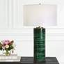 Uttermost Galeno 27 3/4" High Emerald Green Ceramic Table Lamp