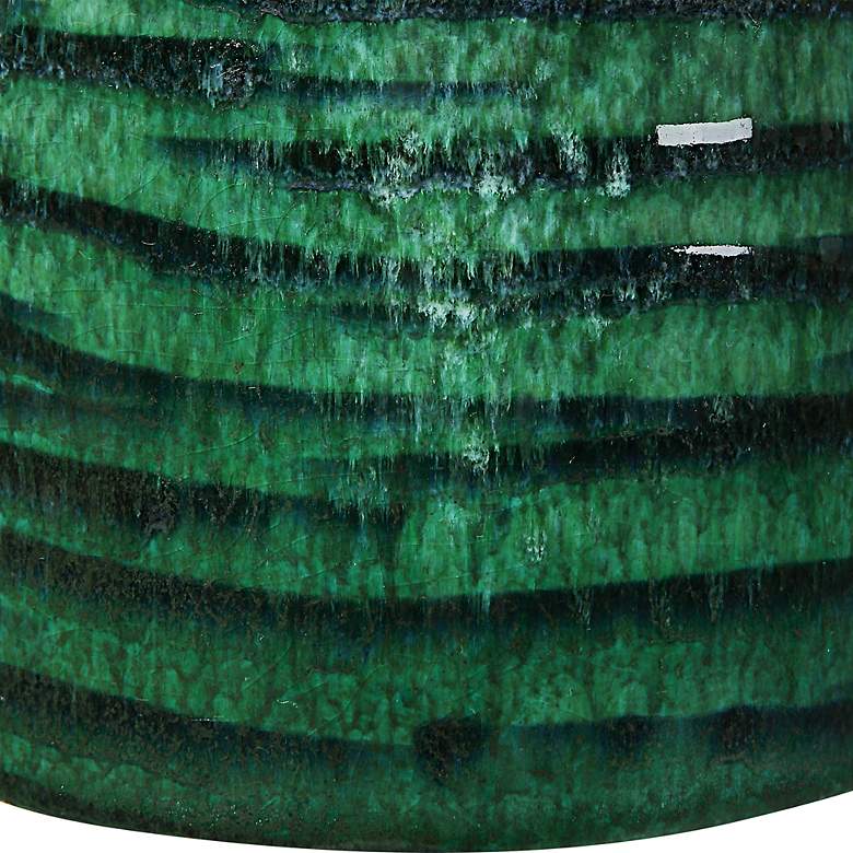 Image 5 Uttermost Galeno 27 3/4" High Emerald Green Ceramic Table Lamp more views