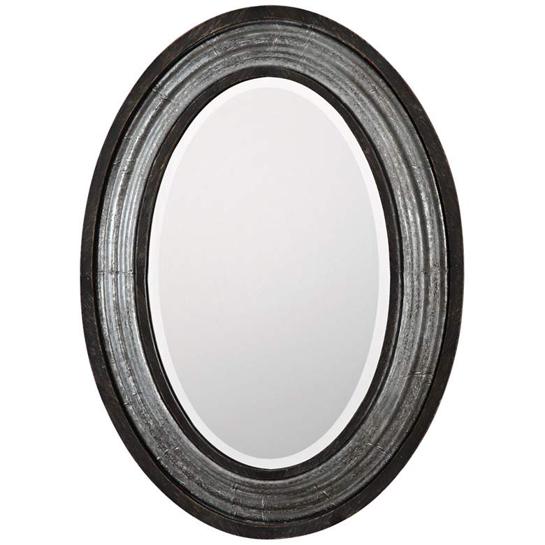Image 1 Uttermost Galina Light Gray Wash 22 3/4 inch x 31 inch Wall Mirror