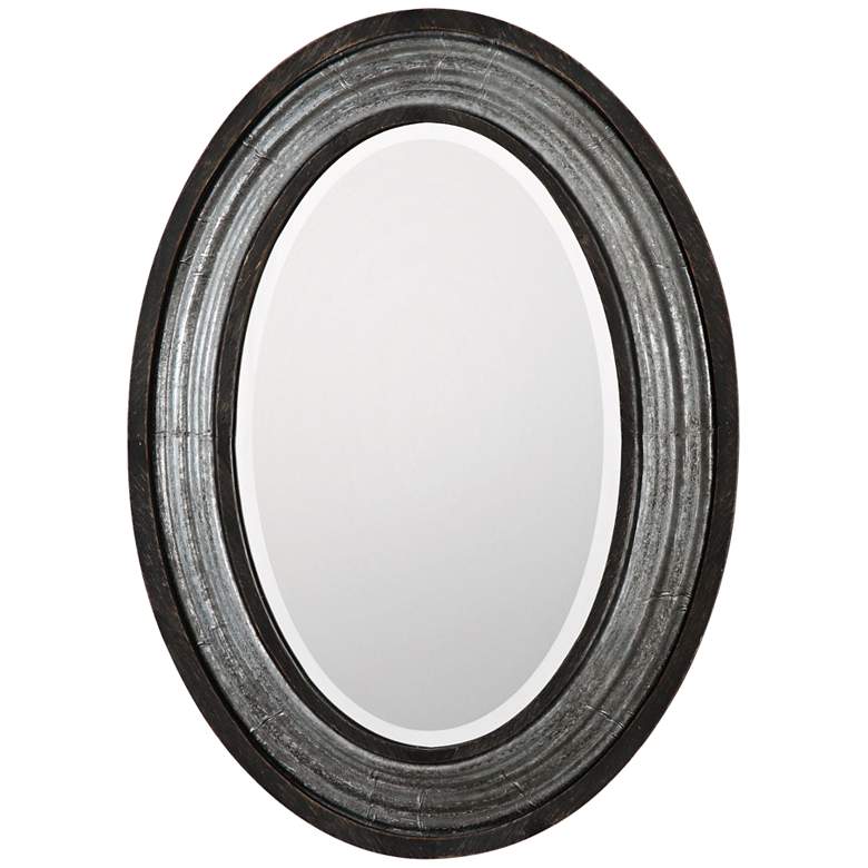 Image 1 Uttermost Galina Light Gray Wash 22 3/4" x 31" Wall Mirror