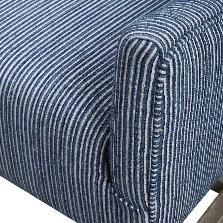 Image 5 Uttermost Galiot Blue and White Accent Chair more views