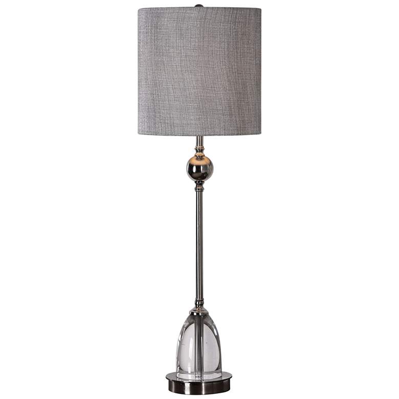 Image 2 Uttermost Gallo 32 1/2" High Crystal and Nickel Tall Goblet Table Lamp