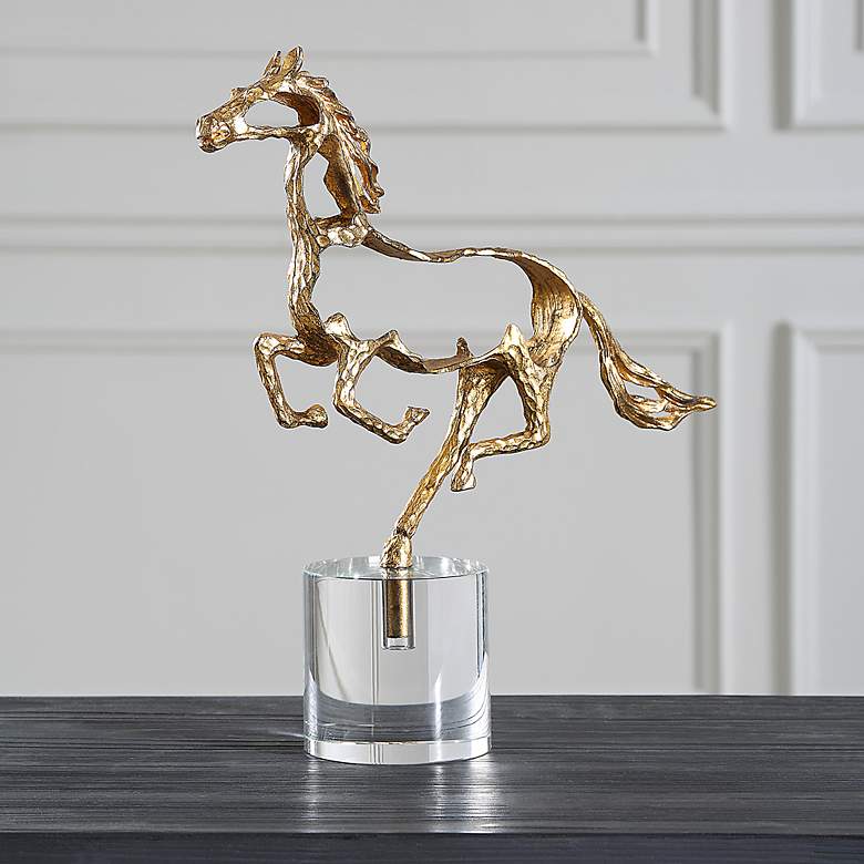 Image 1 Uttermost Gallop 14 3/4" High Sculpture