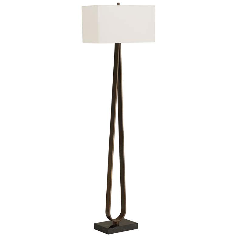 Image 3 Uttermost Galloway 64 3/4" Dark Bronze Metal Floor Lamp more views