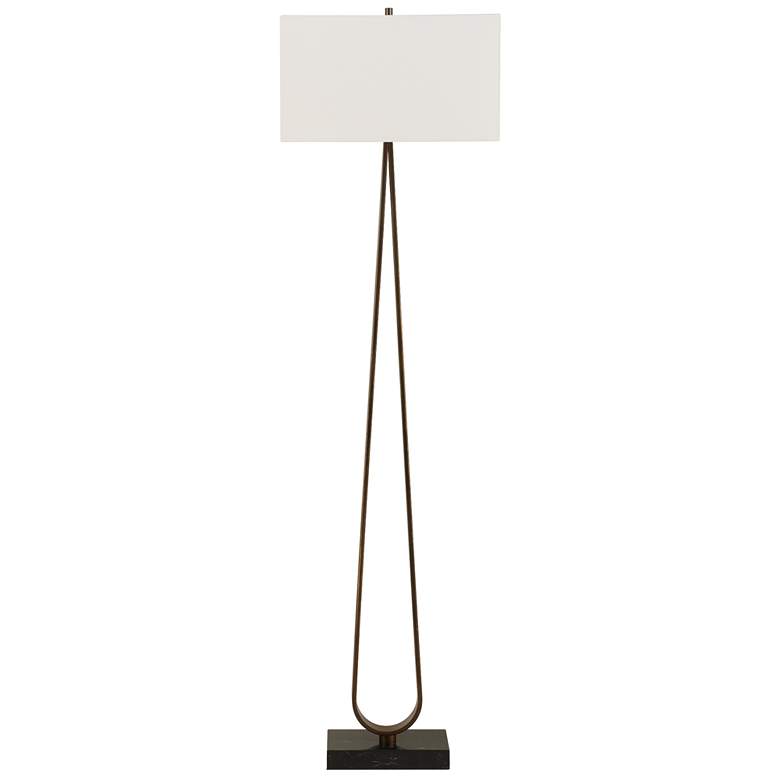 Image 4 Uttermost Galloway 64 3/4" Dark Bronze Metal Floor Lamp more views