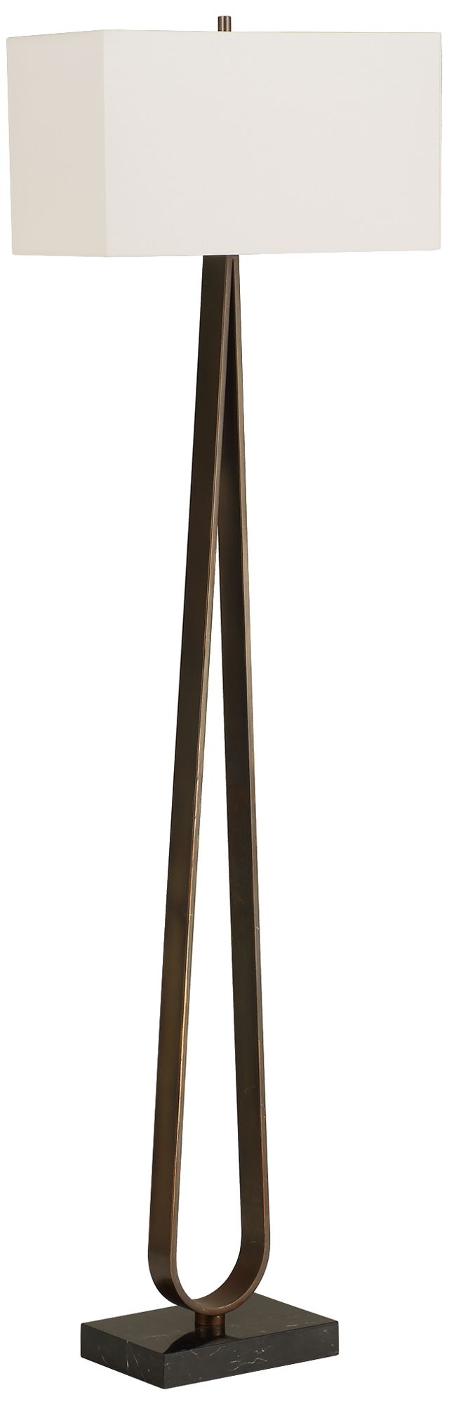 Image 3 Uttermost Galloway 64 3/4" Dark Bronze Metal Floor Lamp more views