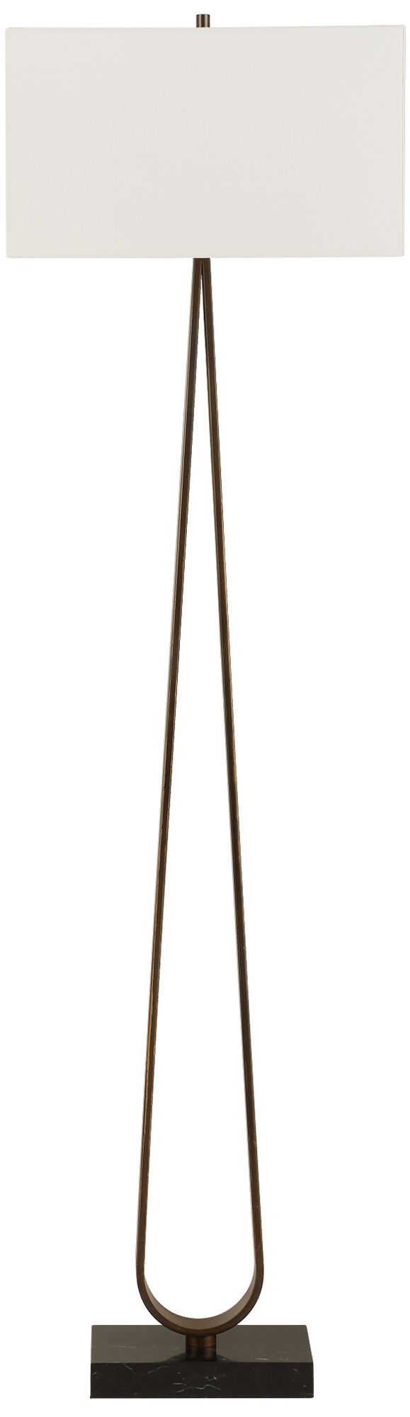 Image 4 Uttermost Galloway 64 3/4" Dark Bronze Metal Floor Lamp more views