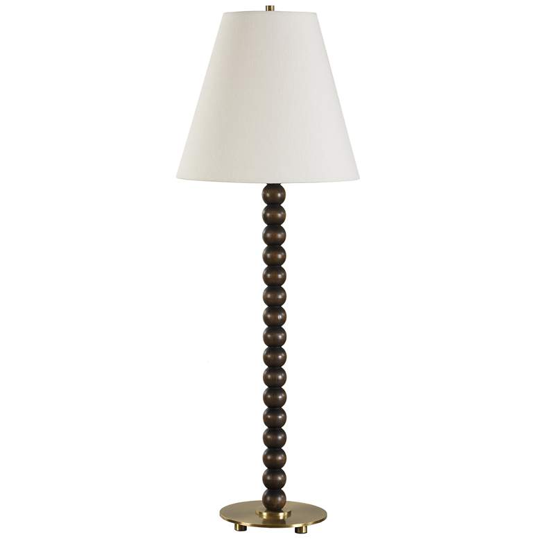 Image 3 Uttermost Gallus 34" Dk Walnut Sphere Table Lamp more views