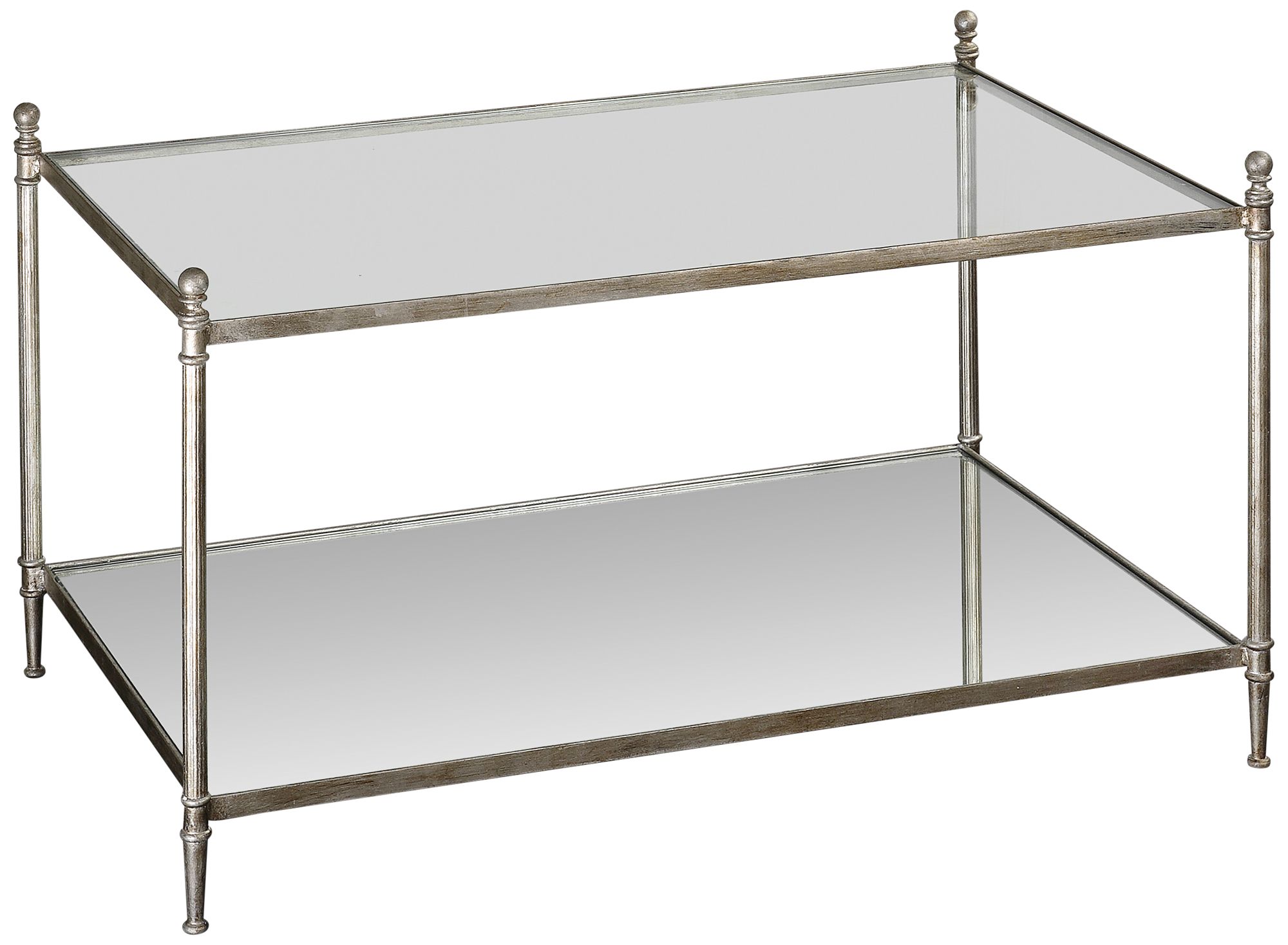 Uttermost Gannon Mirrored Glass Coffee Table 3F820 Lamps Plus