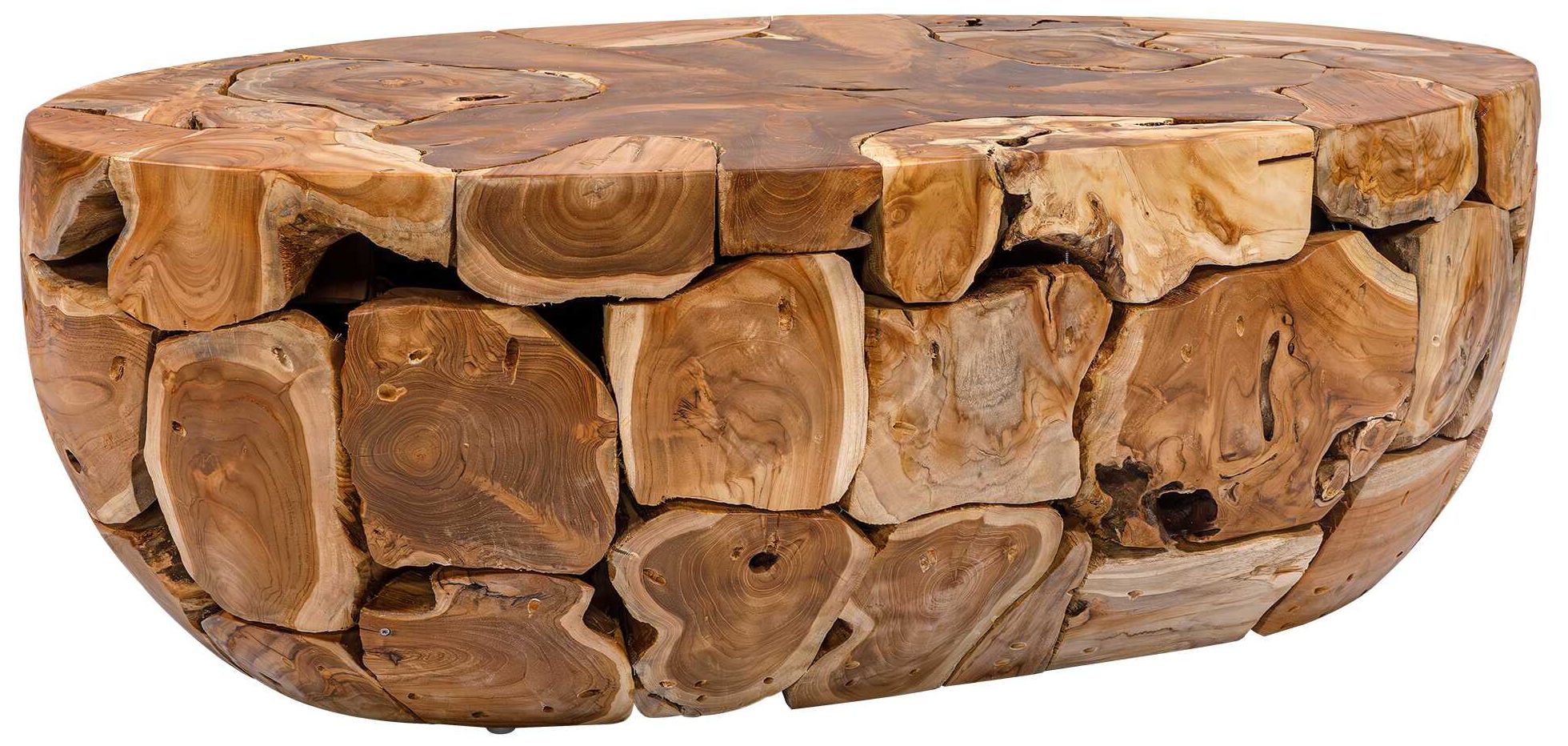 Image 2 Uttermost Gareis 48" Wide Outdoor Teak Wood Coffee Table more views
