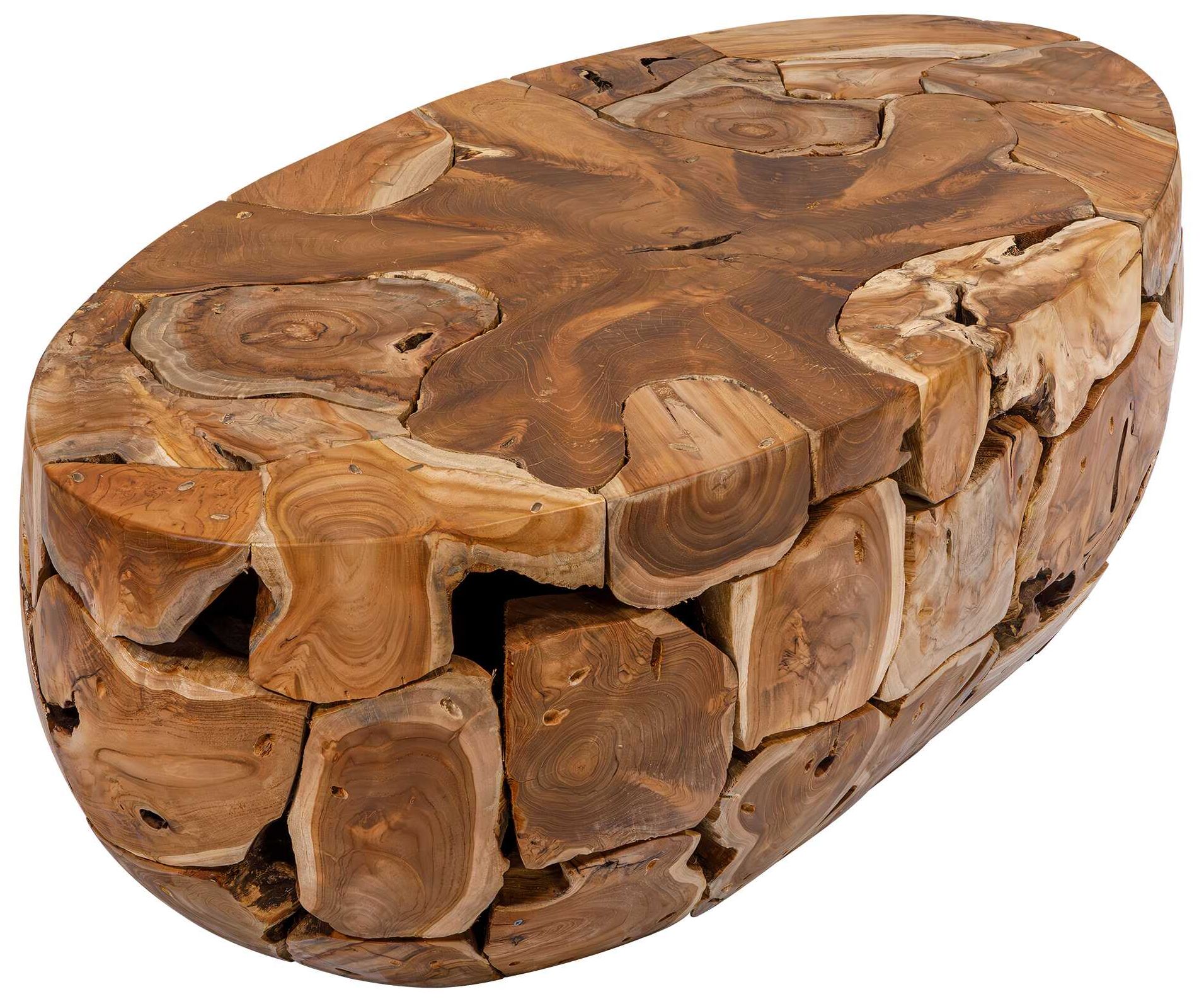 Image 4 Uttermost Gareis 48" Wide Outdoor Teak Wood Coffee Table more views