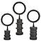 Uttermost Garson Gray Metal Gear Figurines Set of 3