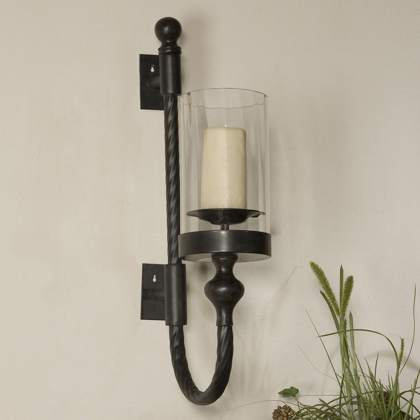 Large candle on sale wall sconces