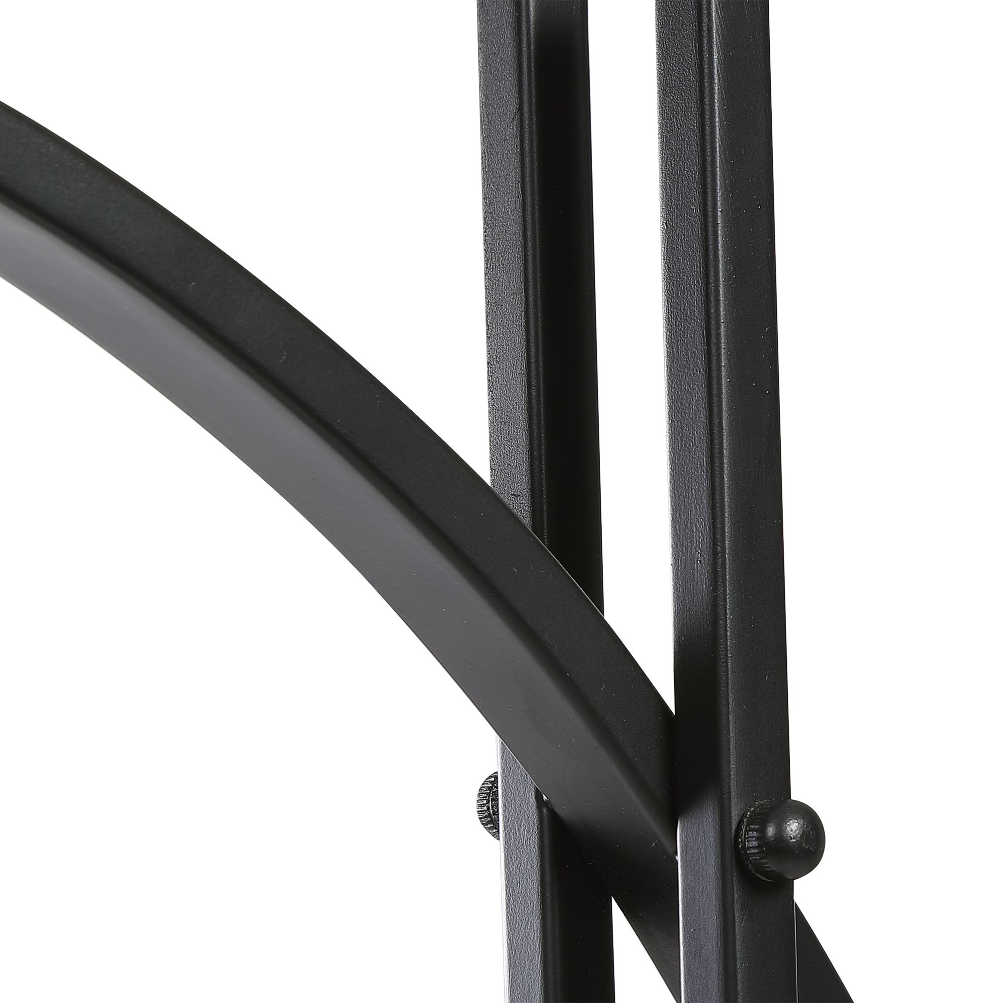 Uttermost Gateway Matte Black Metal Arc Floor Lamp 89G37 Lamps Plus