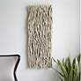 2_Uttermost Gathered 49" x 19" Bleached Teak Wood Wall Decor
