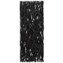 3_Uttermost Gathered Black Teak 49" High Wood Wall Decor