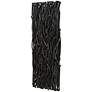 6_Uttermost Gathered Black Teak 49" High Wood Wall Decor more views