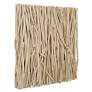 4_Uttermost Gathered Teak 24" Square Bleached Wood Wall Decor more views