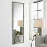 3_Uttermost Gattola 24 3/4" x 72 3/4" Distressed Wood Dressing Mirr more views
