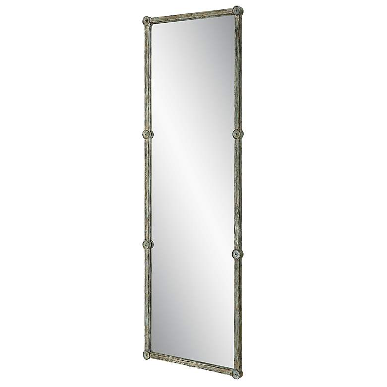 Image 4 Uttermost Gattola 24 3/4" x 72 3/4" Distressed Wood Dressing Mirr more views