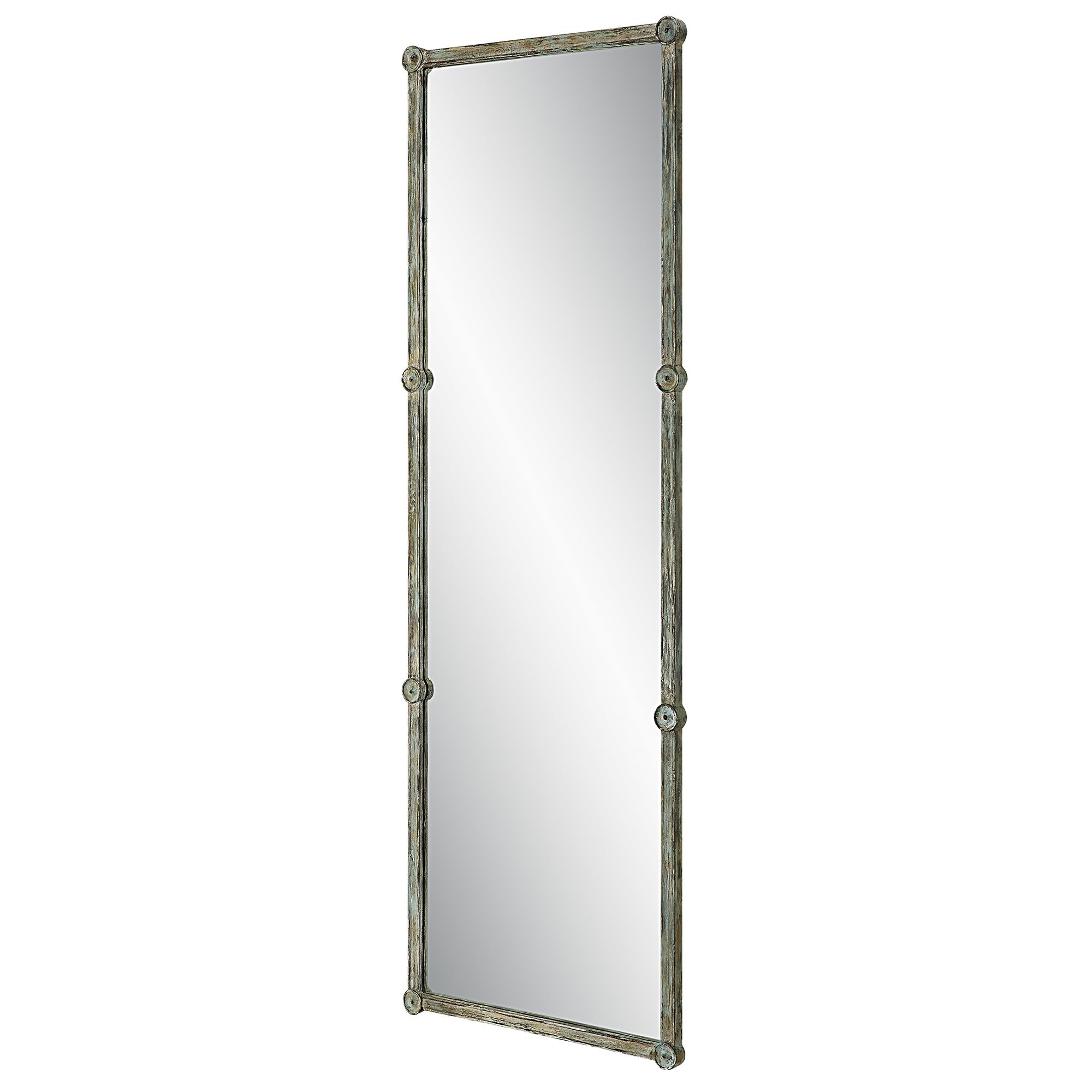 Image 4 Uttermost Gattola Weathered 24 3/4" x 72 3/4" Dressing Mirror more views
