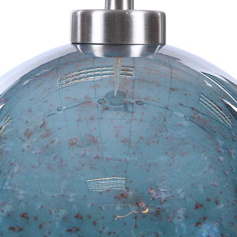 Image 4 Uttermost Gemblue 9 1/4" Blue Aqua Art Glass Mini Pendant Light more views