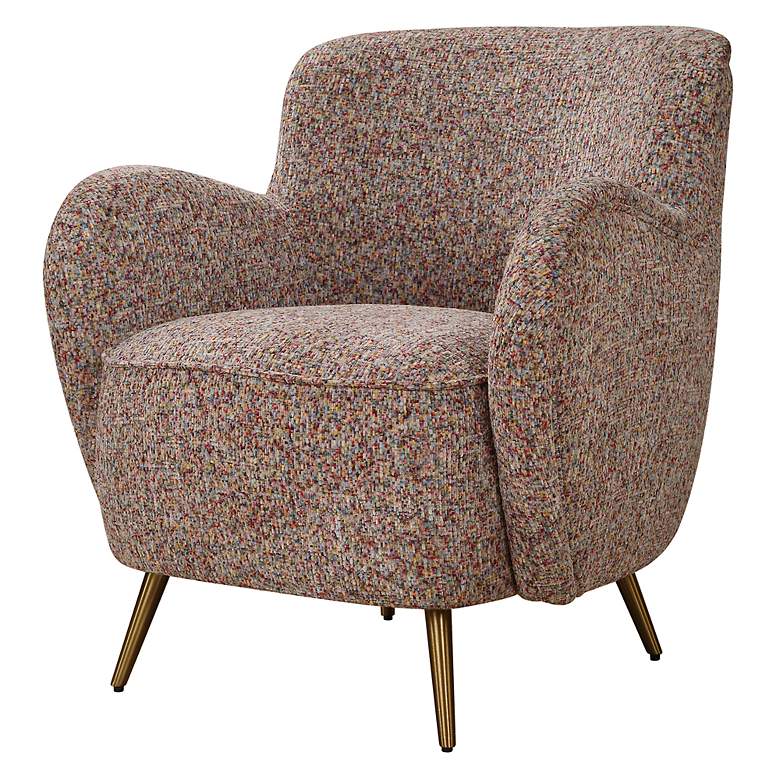 Image 4 Uttermost Gemstone Confetti Upholstered Accent Chair more views