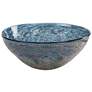 Uttermost Genovesa 14.25" Aqua Blue Glass Bowl