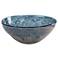 Uttermost Genovesa Aqua Blue Art Glass Decorative Bowl