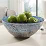 1_Uttermost Genovesa Aqua Blue Art Glass Decorative Bowl