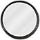 Uttermost Genovia Mottled Black 31 1/2" Round Wall Mirror